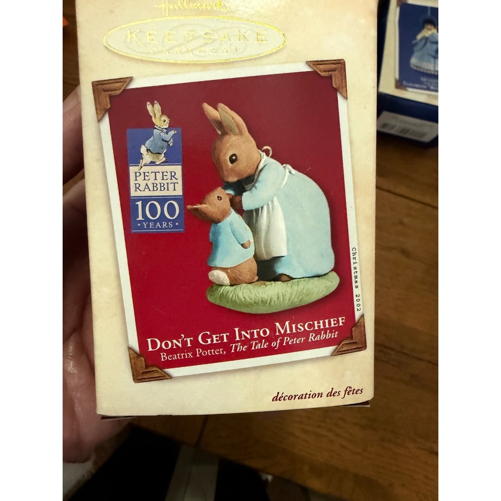 Hallmark‎ Keepsake Ornament Peter Rabbit 100 Years  Beatrix Potter